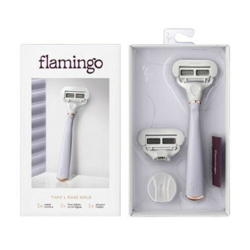 Flamingo Rasoir Taro PLUS 6 Recharges et Gel à Raser Flamingo 6,7 Oz