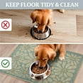 thumbnail image 5 of Dog Food Mats for Floors Waterproof, Absorbent Quick Dry Pet Cat Food Mat, Water Bowl Mats Pet Feeding, Eco-Friendly Accessories Pet Supplies (16"x24",Sky Blue Flower), 5 of 6