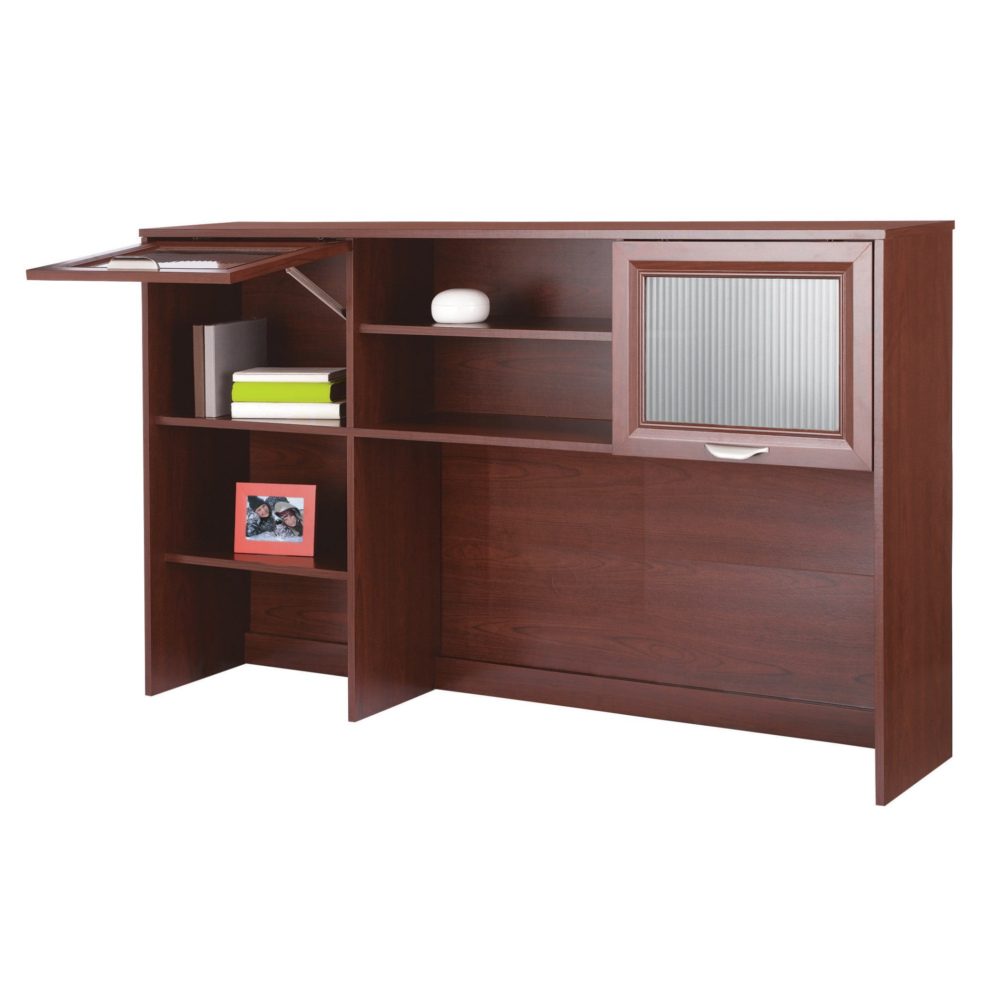 Realspace® Magellan 58"W Hutch For Corner/LDesk, Classic Cherry