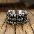 thumbnail image 2 of K-KED Strong and Domineering Personalized Skull Men's Stainless Steel Rings Size 8-13-8, 2 of 6
