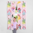 thumbnail image 2 of Franco Kids Disney Princess Cartoon Rod Pocket Light Filtering Curtains, 82" x 63" (2 Panels), 2 of 5