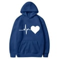 thumbnail image 3 of cocolona Womens Oversized Hooded Sweatshirts Fall Winter Long Sleeve Hoodie Fashion Casual Heart Print Pullover Tops Hoodies for Women, 3 of 4