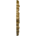 thumbnail image 4 of 30 3/8"W x 20 3/4"H x 1"P Kinsley Flowing Leaf Ceiling Medallion, Hand-Painted Gold, 4 of 4