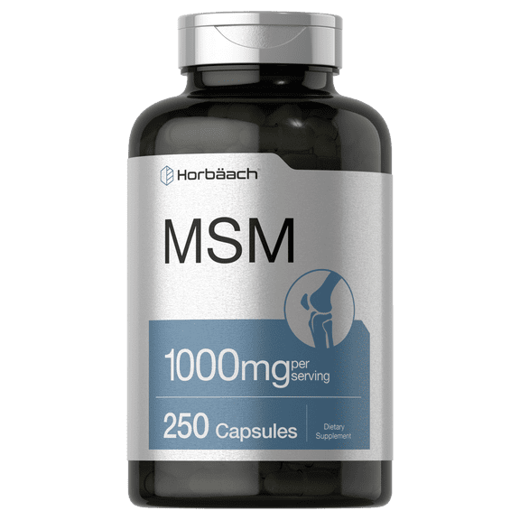 MSM Supplement Capsules | 1000mg | 250 Count | Methylsulfonylmethane | by Horbaach