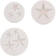 thumbnail image 1 of Molde de silicona para fondant, molde de chocolate, molde de silicona, estrella de cinco puntas para decoración de pasteles, molde de chocolate, glaseado, molde de caramelo (3 unid, 1 of 5