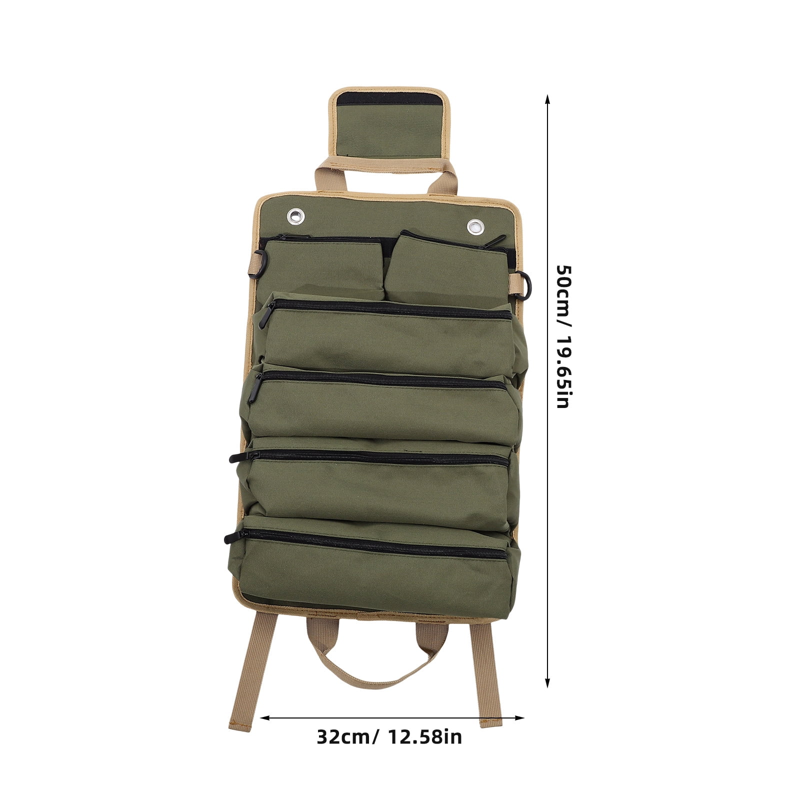ELAYARD Heavy Duty Dark Tool Storage Bag Organizer for Woodworking, Electrical, Garden, Hand and Power Tools