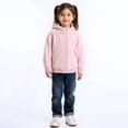 thumbnail image 3 of CAIVO Girls Hooded Jacket For Autumn Warm Thickened Coats Soft Comfortable Outerwear Toddler Kids Lightweight Windbreaker Long Sleeve Comfort Dailywear, 3 of 8