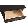thumbnail image 4 of Pemberly Row Contemporary Solid Wood 2 Drawer Nightstand in Black, 4 of 7