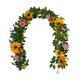 thumbnail image 2 of Guirnalda artificial de girasol con rosas – enredadera de flor sintética de 6 pies para arco nupcial, decoración primaveral del jardín, balcón, patio, escalera y valla, 2 of 9