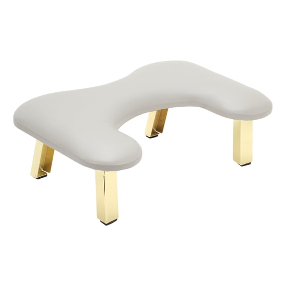 Reposa brazos único para técnicos de uñas en forma de mariposa, reposa manos de manicura con soportes plegables, reposa manos para técnicos de uñas con base estable, reposa manos gris