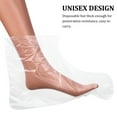 thumbnail image 4 of 200pcs Disposable Foot Covers Transparent Plastic Booties Foot Therapy Bags for Women Men, 4 of 10