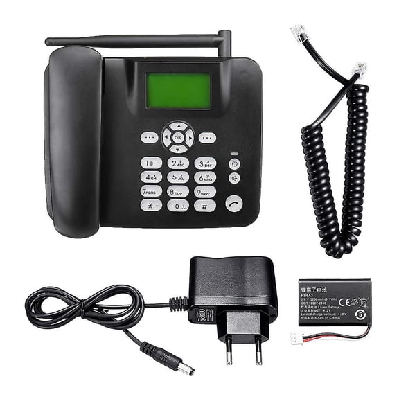 High Quality Fixed Wireless Phone 4g Desk Phone Support Gsm 850/900/1800/1900mhz Sim Card Cordless Telephone With Antenna Radio Clock