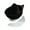 Black, variant on YOTQUSKI Cat Bowls Elevated Tilted, Dog Food Bowls, Raised Cat Food Bowls, Anti Vomiting Tilted, Cat Bowls Elevated Tilted Whisker Friendly