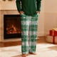 thumbnail image 4 of Pantalones de pijama largos para hombre, informales, con estampado a cuadros, holgados, deportivos, elásticos, rectos, vintage, con bolsillos, 4 of 9