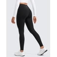 thumbnail image 2 of CRZ YOGA Water-Resistant Fleece Athletic Leggings Pockets 28" Thermal Hiking Casual Workout Womens Pants, 2 of 6