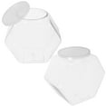 thumbnail image 1 of Shisuyan 2pcs Transparent Fish Bowl Desktop Small Fish Bowl Plastic Fish Bowl Transparent Desktop Small Aquarium Fish Bowl For Home, 1 of 8