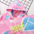 thumbnail image 3 of CPNG Toddler Girls Versatile Outdoor Hooded Jacket Cute Cartoon Windbreaker Coats Full Zip Lightweight Cute Graphic Outerwear Rain Jacket Coat with Pockets, 3 of 8