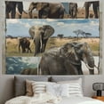 thumbnail image 2 of Orinice Elephants Tapestry Wall Hanging Unique Style Graphic Tapestries Home Wall Decor Art for Living Room Bedroom Apartment Farmhouse Dorm 40x30inch, 2 of 6