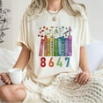 thumbnail image 4 of Colorful Book Lover T-Shirt – Floral Book Stack Graphic Tee for Readers, Unisex Casual Reading Shirt, 4 of 7