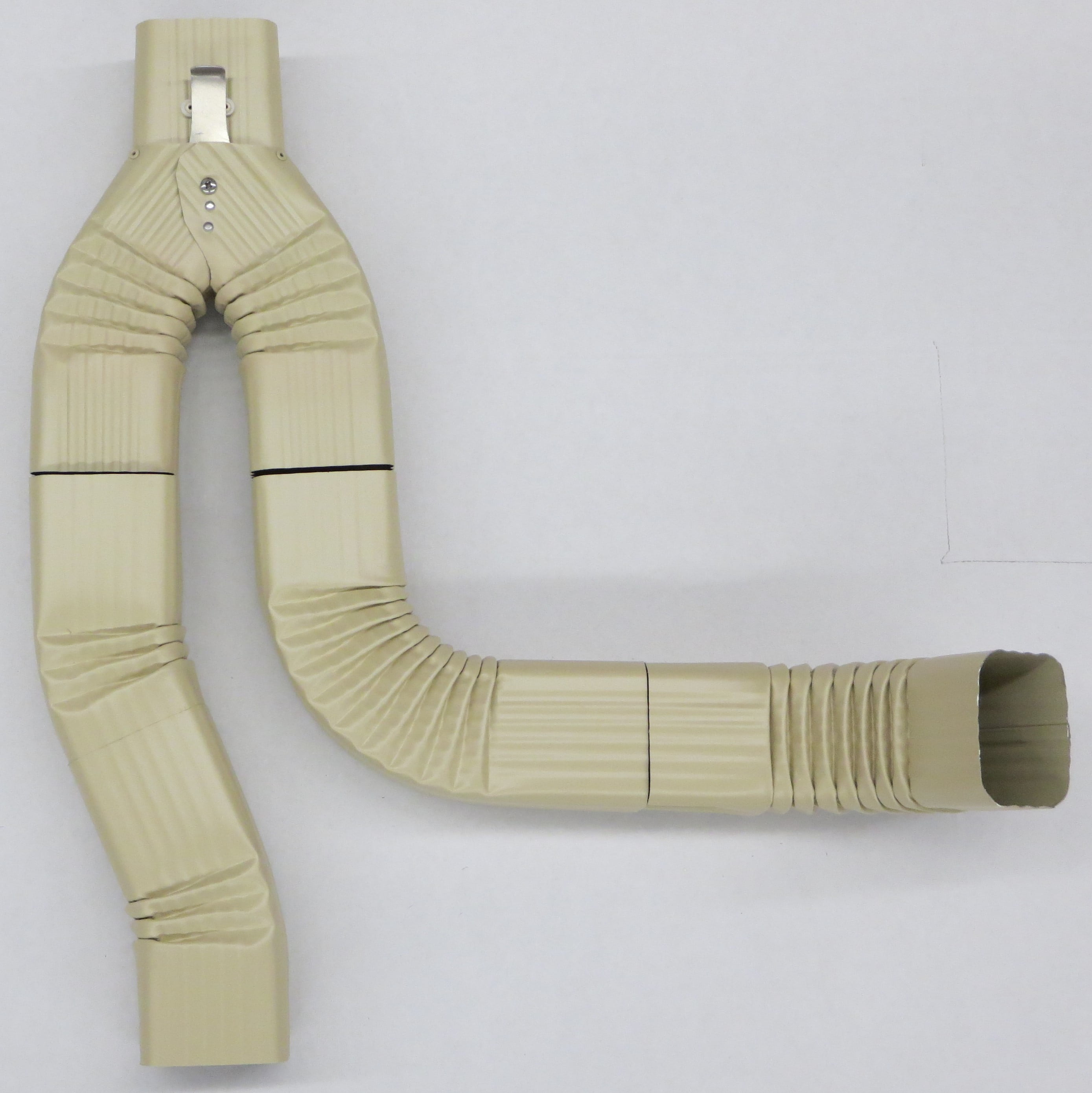 Offset Downspout Diverter for Rain Barrels (2X3, ANTIQUE IVORY