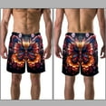 thumbnail image 3 of luoweisi Men's Beach Shorts Quick Dry Swim Trunks with Mesh Lining Butterfly XL, 3 of 5