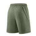 thumbnail image 4 of YLSDY Fashion Men Casual Cargo Shorts Outdoor Stretch Running Short Classic Regular Fit Drawstring Elastic Waist Shorts with Pocket Army Green XXXL, 4 of 8