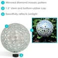 thumbnail image 2 of Sunnydaze Mirrored Diamond 10" Glass Outdoor Gazing Globe, 2 of 6