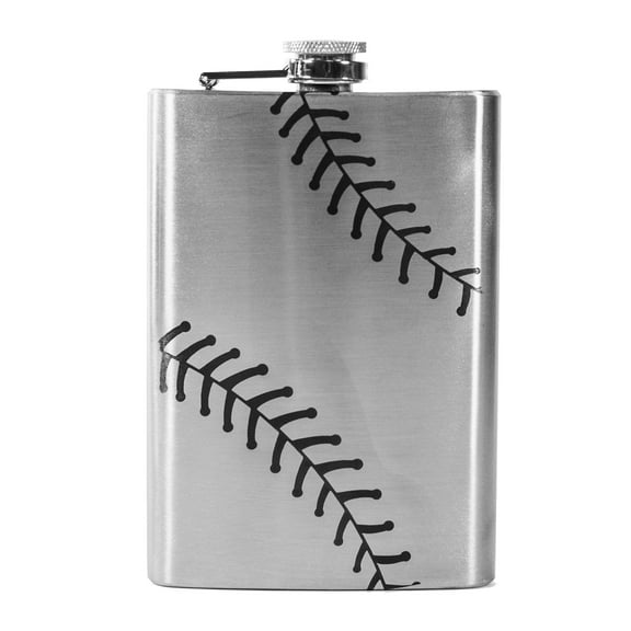8oz Baseball Flask L1