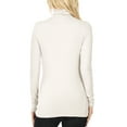 thumbnail image 3 of KOGMO Womens Basic Long Sleeve Soft Stretch Microfiber Mock Neck Top, 3 of 4