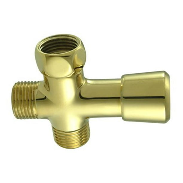 Brass Shower Diverter Polished Brass Finish