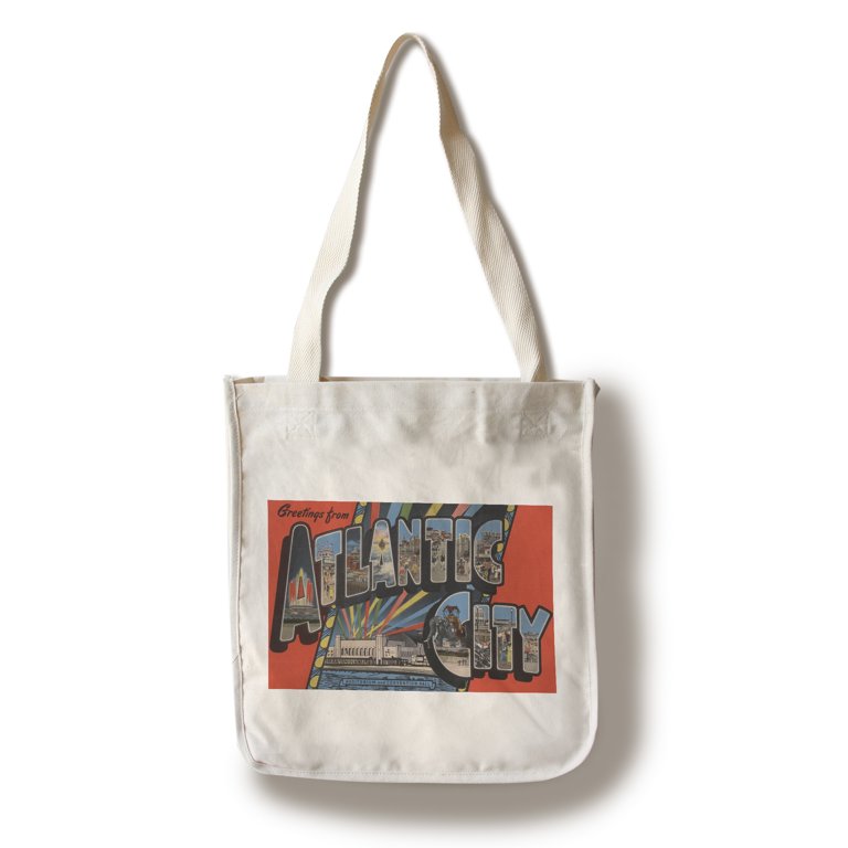 Greetings from New Jersey reusable canvas tote bag – RAD Shirts