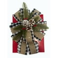 thumbnail image 4 of Holiday Time 30-In Christmas Bow, Plaid & Burlap, 4 of 4