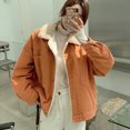 thumbnail image 3 of Abrigo de lana de cordero de invierno 2023 para mujer, estilo coreano, chaqueta cálida de terciopelo de manga larga, abrigo grueso de un solo pecho para mujer, 3 of 5