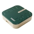 thumbnail image 4 of Bandeja de servicio dividida con bandeja de bocadillos de tapa bandeja de bocadillos para nuez de nuez doméstico para la mesa de la oficina de novia 25.5cmx25.5cmx6cm, 4 of 8