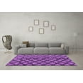 thumbnail image 3 of Ahgly Company Indoor Rectangle Abstract Purple Modern Area Rugs, 6' x 9', 3 of 4