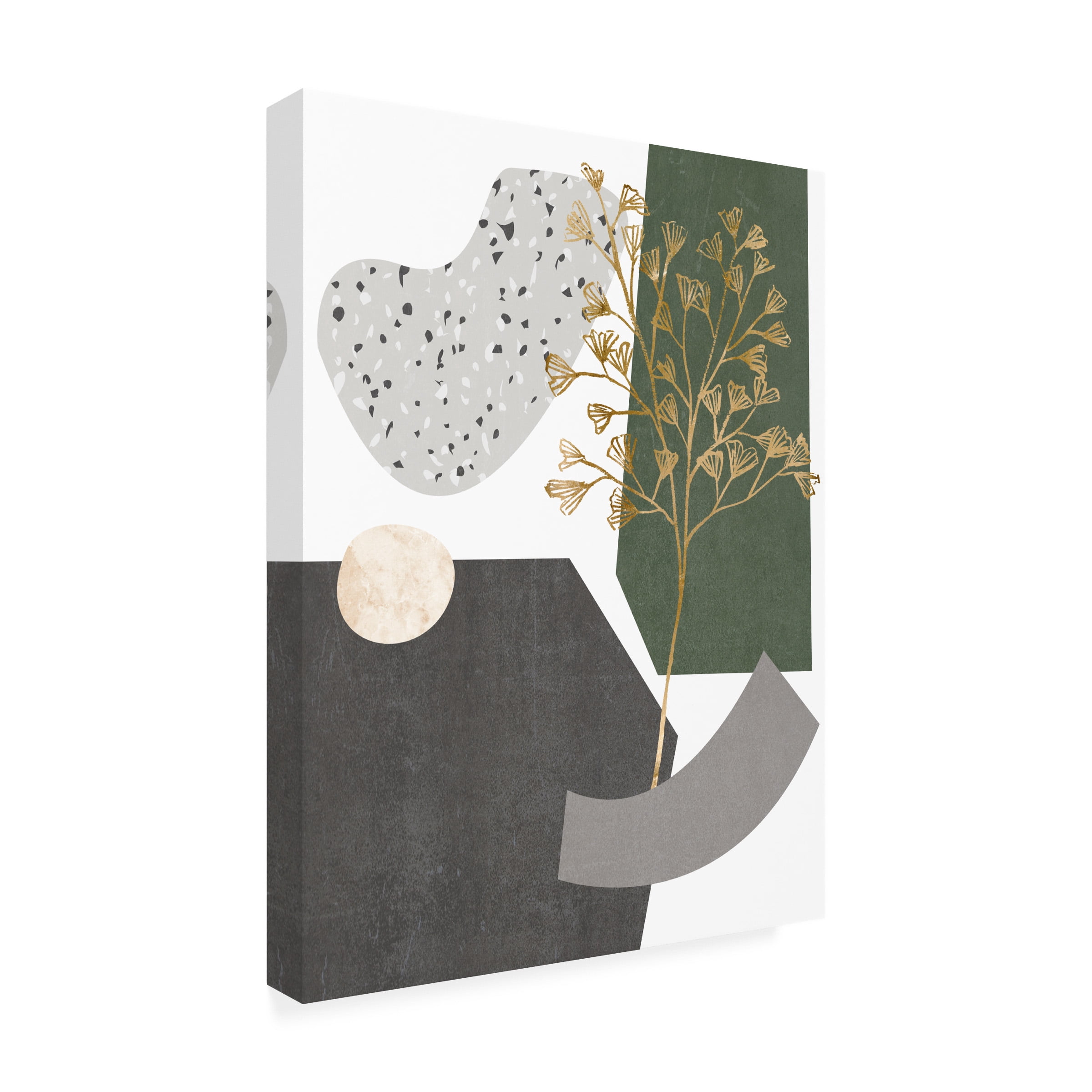 Melissa Wang 'Gold Ginkgo I' Canvas Art
