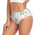 thumbnail image 2 of Balery Frog and Mushrooms Ropa Interior de Algodón para Mujer con Dibujo – Braguitas Cómodas y Elásticas, Estilo Clásico-4X-Large, 2 of 6
