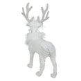 thumbnail image 5 of Northlight Cable Knit Sweater Standing Reindeer Christmas Figure - 13.5" - White, 5 of 5