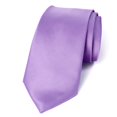 thumbnail image 2 of Mens Wedding Tie 5 PK Solid Color Business Ties 3.5" Satin Finish, 2 of 3