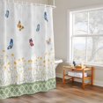 thumbnail image 6 of Shower Curtain for Bathroom Pastoral White Daisy with Butterfly Waterproof Bath Curtains Shower Curtains with Hooks,Floral Blossom Botanical Bathroom Curtain Privacy Drapes for Bathtubs 36x72in, 6 of 9