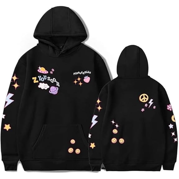 LaurenzSide Merch Fashion Long-Sleeve Hoodie For Men And Women Drawstring Pocket Casual Sweatshirt