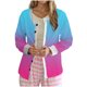 thumbnail image 2 of Puntoco Chaqueta Tipo Cárdigan Informal Con Botones Y Estampado Navideño Para Mujer, 2 of 5