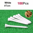 thumbnail image 1 of 300/100Pcs Professional Unbreakable Nature Bamboo Golf Tees Stronger than Wood Tee Size 54/70/83mm White -70mm (100Pcs), 1 of 6