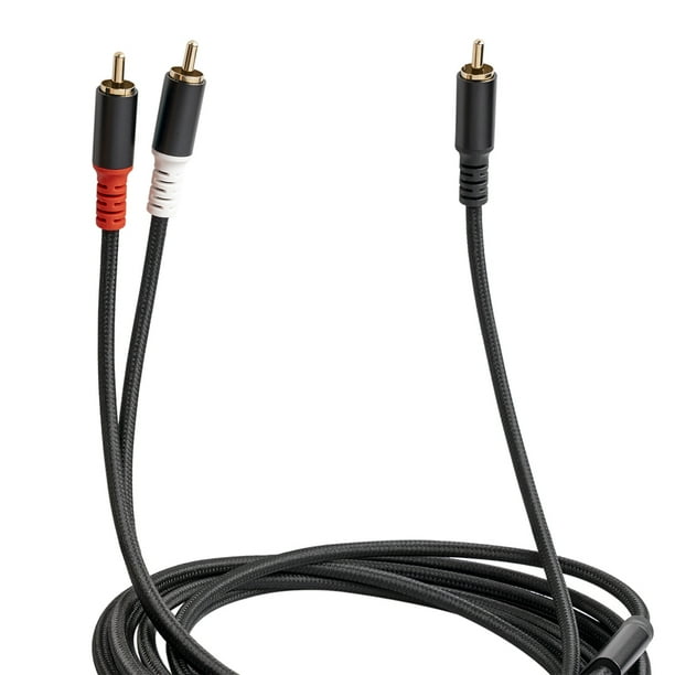 1/2/3/5m RCA macho a doble RCA macho Cable de audio Y Convertidor de conector divisor Tmvgtek Para estrenar