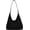 Black, variant on Suede Vegan Leather Crescent Shoulder Bag Women’s Tote Handbag Satchel Crossbody Purse Work Slouchy Bag