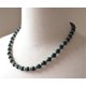 thumbnail image 1 of Collar de hombre yuxing con perlas de coco naturales y cuentas de madera negras, 1 of 5