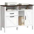 thumbnail image 1 of HOMCOM Lateral File Cabinet for Letter and A4 Size Filing Cabinet, White, 1 of 10