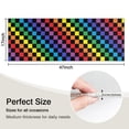 thumbnail image 5 of Colorful Rainbow Checkered Pattern Kitchen Rug Mat,Kitchen Runner Rugs Non Skid Washable,Decorative Kitchen Floor Mats for Kitchen,Sink,Laundry,17"X47", 5 of 5