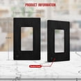 thumbnail image 5 of ENERLITES Decorator Light Switch / Receptacle Wall Plate, Screwless Wall Plate, Standard Size, 1-Gang, Polycarbonate Thermoplastic, SI8831-BBK-10PCS, Brushed Black, 10 pack, 5 of 5