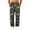 Green, variant on Cargo Pants for Men Camouflage Print Straight Leg Drawstring Elastic Waist Multiple Pockets Outdoor Pants